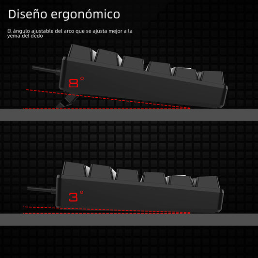 Wired RGB Gaming Keyboard - Compact 84 Keys Design