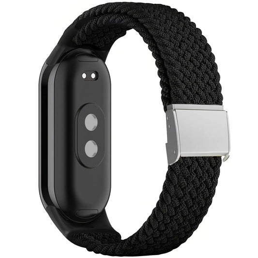 Harikiri Geflochtene Uhrenarmband mit Xiaomi Smart Band 8/Xiaomi Smart Band 9Sport Elastisches Nylon Ersatz Soft Armband für Xiaomi Smart Band 8/Xiaomi Smart Band 9Damen und Herren