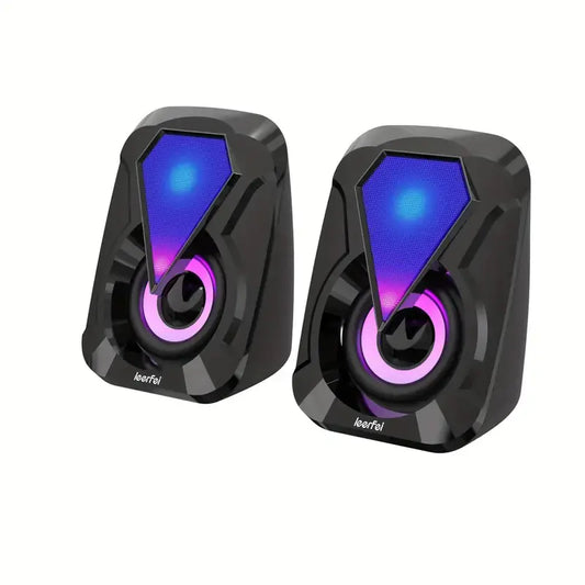 Compact 3W Stereo USB Computer Speakers with Bass