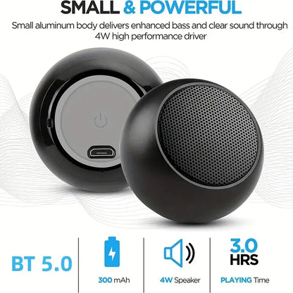 Mini Portable BT 5.0 Speaker with 360 HD Surround Sound