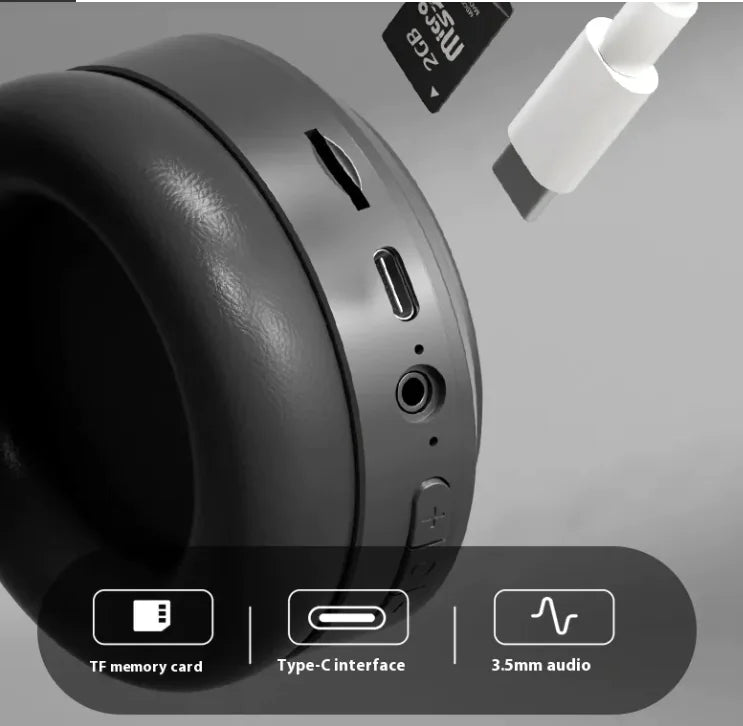Foldable Headworn Bluetooth Earphones