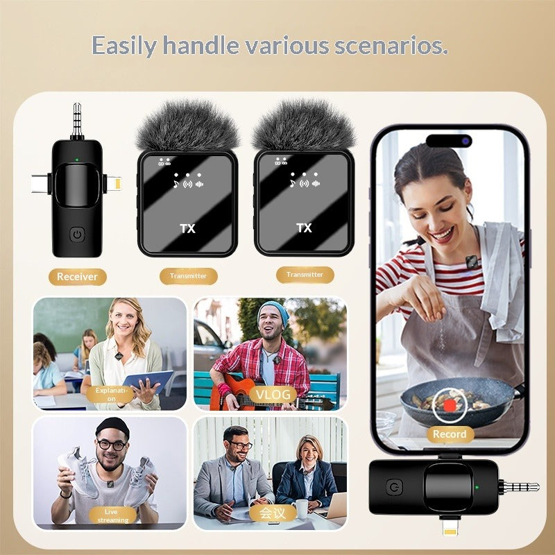 Mini Wireless Lavalier Microphone