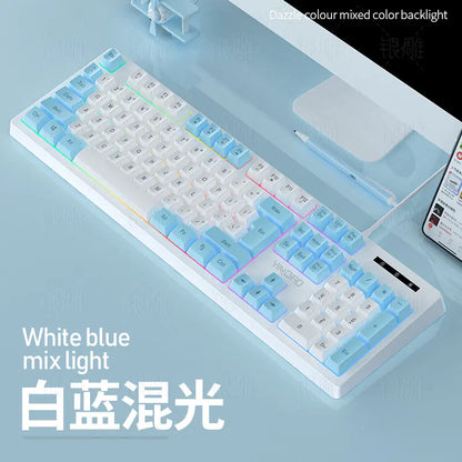 Silver Engraved K200 Backlit Mechanical Keyboard