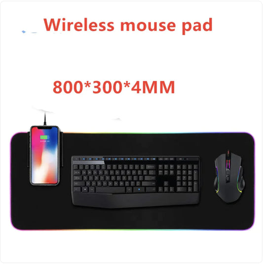 RGB Oversized Mouse Pad with Luminous Edges
