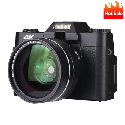 4K HD Semi-Digital SLR Camera with 16x Wide-Angle Lens