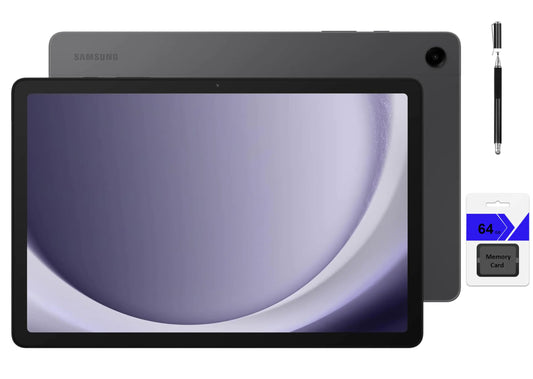 SAMSUNG Galaxy Tab A9+ 11 inch 64GB Android Tablet Big Screen Quad Speakers Upgraded Chipset Multi Window Display Slim Light Durable Design Graphite with Accessories