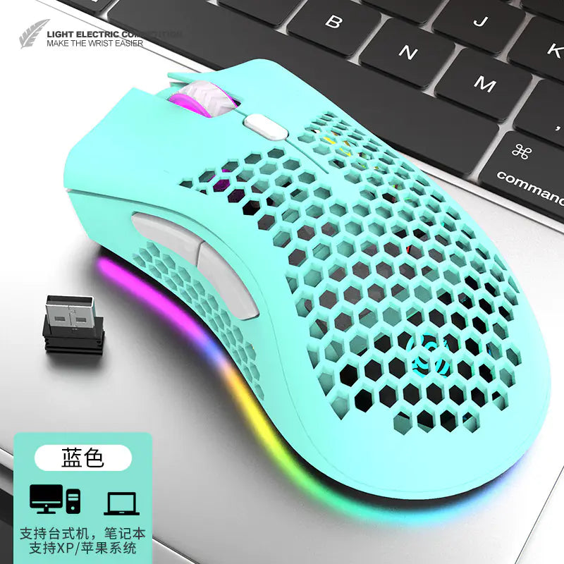 BM600 Wireless Gaming Mouse with Rechargeable Lighting