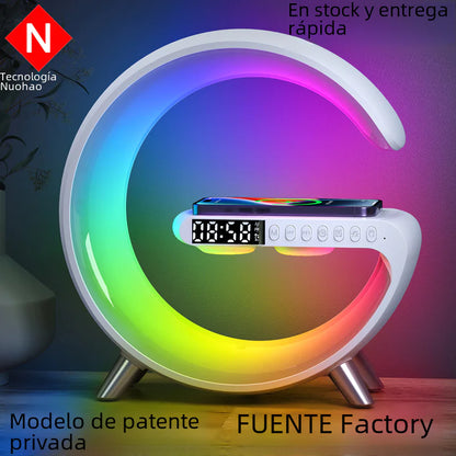 Wireless Bluetooth Speaker with Ambient Light and Clock