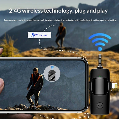 Mini Wireless Lavalier Microphone