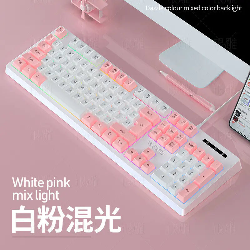 Silver Engraved K200 Backlit Mechanical Keyboard