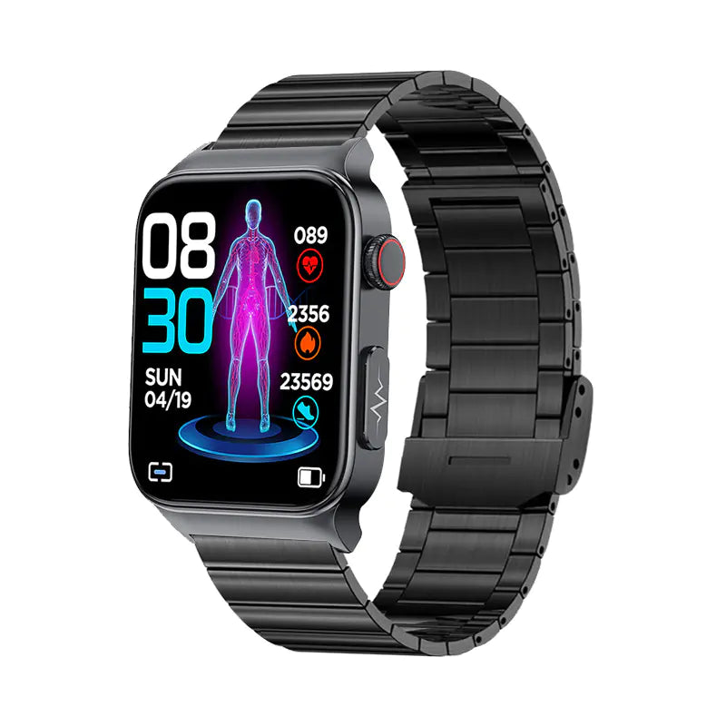 2022 E500 Smart Blood Sugar Watch with ECG & PPG