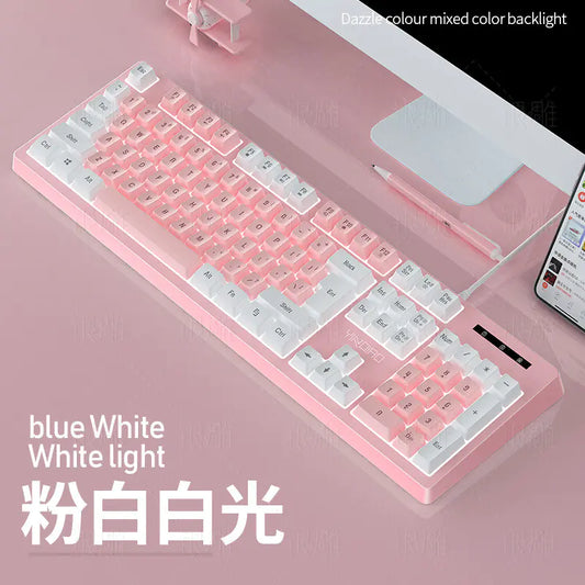 Silver Engraved K200 Backlit Mechanical Keyboard