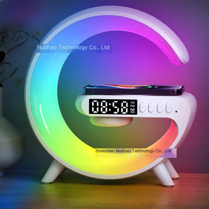 Wireless Bluetooth Speaker with Ambient Light and Clock