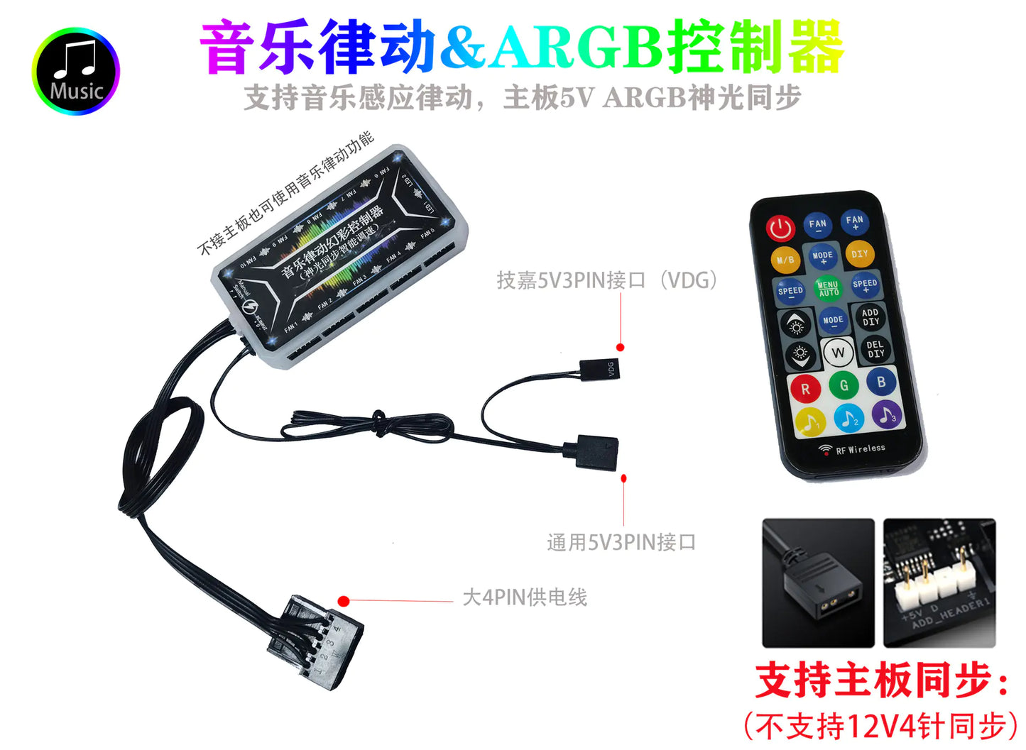 Prism 2nd Gen 12CM ARGB PWM Cooling Fan for PC